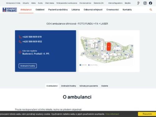 Oční ambulance - laserová, FA, Foto Fundu