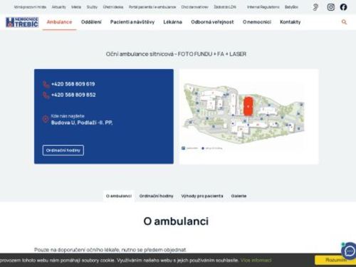 Oční ambulance - laserová, FA, Foto Fundu