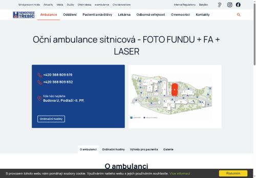 Zobrazit webové stránky Oční ambulance - laserová, FA, Foto Fundu