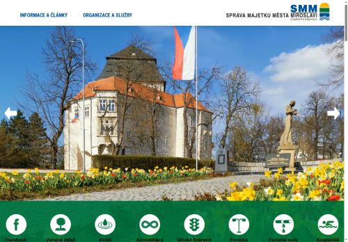 Webové stránky Správa majetku města Miroslavi, příspěvková organizace, Miroslav
