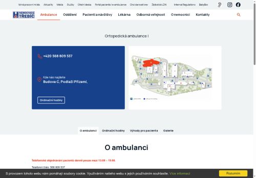 Zobrazit webové stránky Ortopedická ambulance I