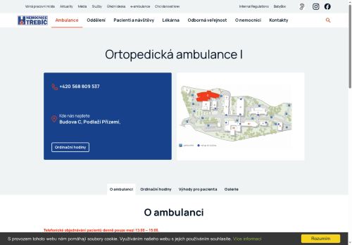 Zobrazit webové stránky Ortopedická ambulance I