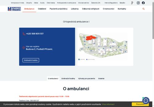 Zobrazit webové stránky Ortopedická ambulance I