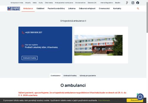 Zobrazit webové stránky Ortopedická ambulance II