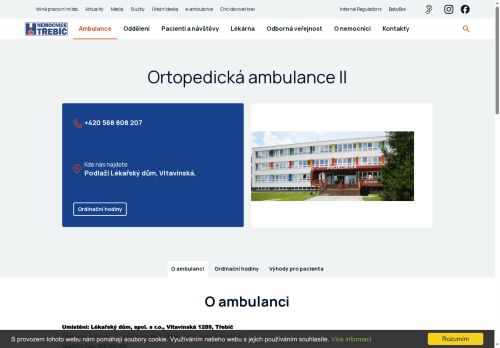 Zobrazit webové stránky Ortopedická ambulance II