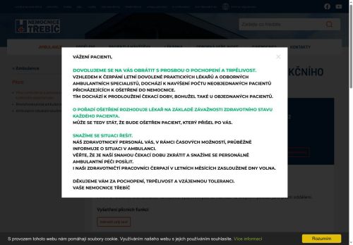 Zobrazit webové stránky Plicní ambulance