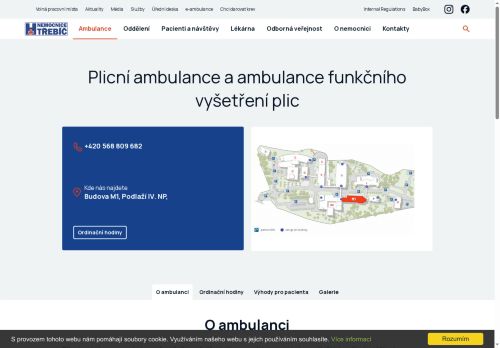 Zobrazit webové stránky Plicní ambulance