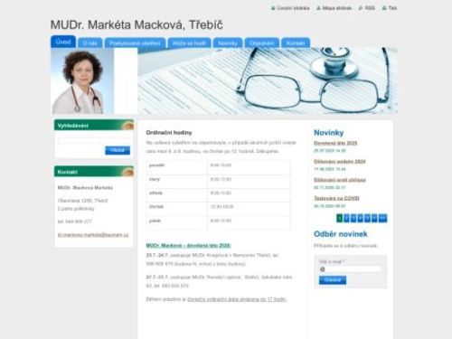 Praktický lékař - MUDr. Markéta Macková