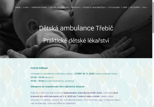 Zobrazit webové stránky Dětská ambulance - MUDr. Kopilčáková, MUDr. Kozáková, MUDr. Kozák