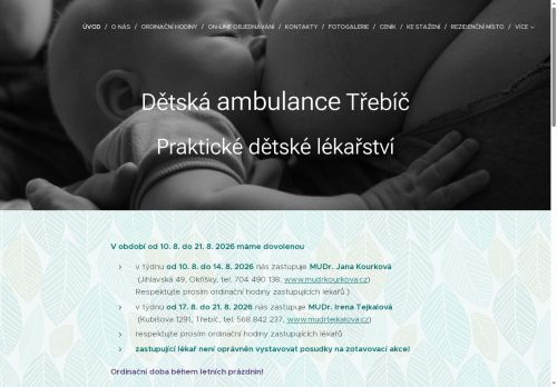 Zobrazit webové stránky Dětská ambulance - MUDr. Kopilčáková, MUDr. Kozáková, MUDr. Kozák