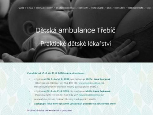Dětská ambulance - MUDr. Kopilčáková, MUDr. Kozáková, MUDr. Kozák
