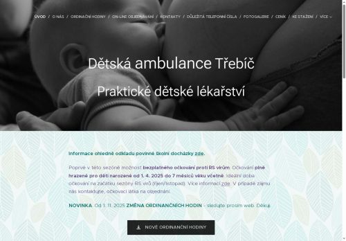 Zobrazit webové stránky Dětská ambulance - MUDr. Kopilčáková, MUDr. Kozáková, MUDr. Kozák