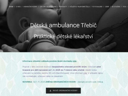 Dětská ambulance - MUDr. Kopilčáková, MUDr. Kozáková, MUDr. Kozák
