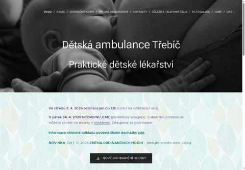 Zobrazit webové stránky Dětská ambulance - MUDr. Kopilčáková, MUDr. Kozáková, MUDr. Kozák