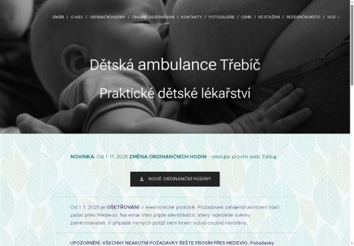 Zobrazit webové stránky Dětská ambulance - MUDr. Kopilčáková, MUDr. Kozáková, MUDr. Kozák