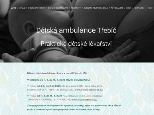 Dětská ambulance - MUDr. Kopilčáková, MUDr. Kozáková, MUDr. Kozák