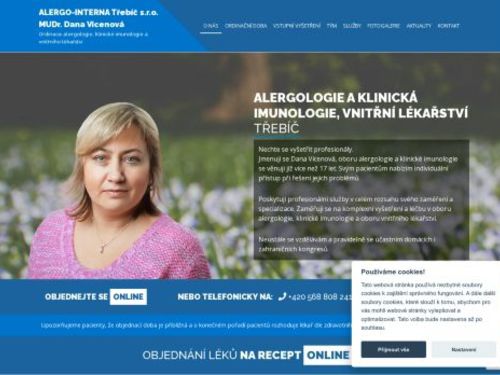 Alergologie a klinická imunologie, vnitřní lékařství - MUDr. Dana Vícenová