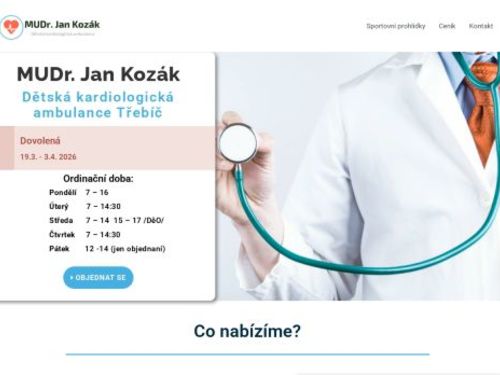 Dětská kardiologie - MUDr. Jan Kozák