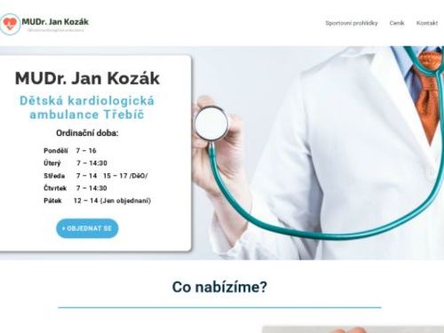 Dětská kardiologie - MUDr. Jan Kozák