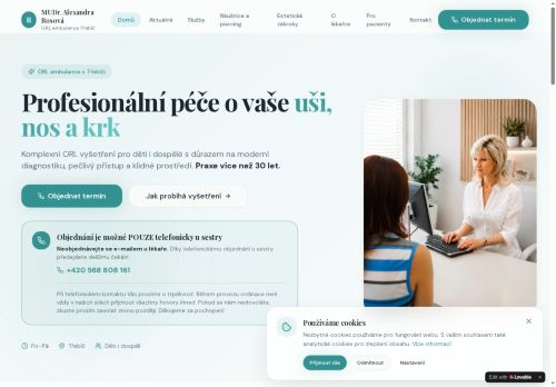Zobrazit webové stránky ORL - MUDr. Alexandra Rosová