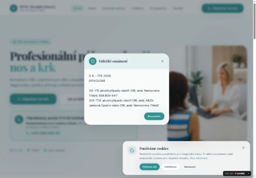 Zobrazit webové stránky ORL - MUDr. Alexandra Rosová