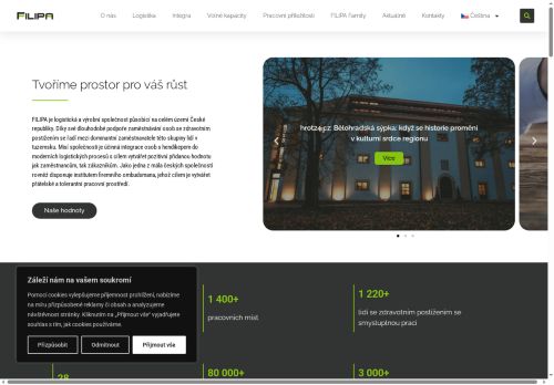 Filipa, a.s. nabízí práci na pozici Montážní a manipulační dělníci - vyhrazeno pro OZP v obci Čenkov