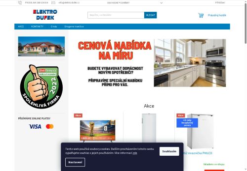 Zobrazit webové stránky ELEKTRO - ŽELEZÁŘSTVÍ DUFEK s.r.o.