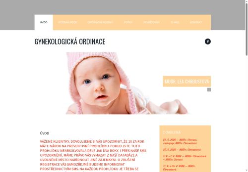 Zobrazit webové stránky Gynekologická ambulance - MUDr. Lea Chroustová