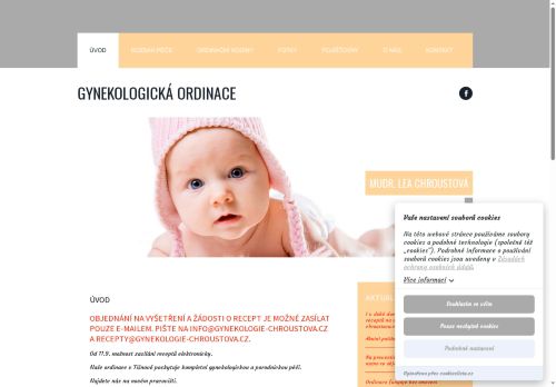 Zobrazit webové stránky Gynekologická ambulance - MUDr. Lea Chroustová