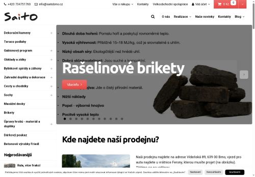 Webové stránky Saito-Trans s.r.o., Brno