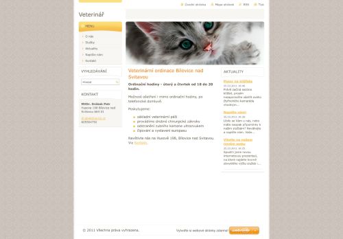 Zobrazit webové stránky Veterinární ambulance - MVDr. Lucie Drábková, MVDr. Petr Drábek