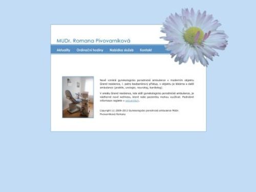 Gynekologická ambulance - MUDr. Romana Pivovarníková