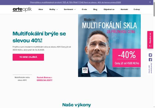 Zobrazit webové stránky Optika ARTEOPTIK