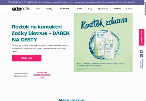 Zobrazit webové stránky Optika ARTEOPTIK