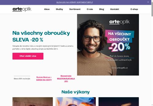 Zobrazit webové stránky Optika ARTEOPTIK