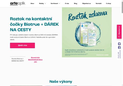 Zobrazit webové stránky Optika ARTEOPTIK