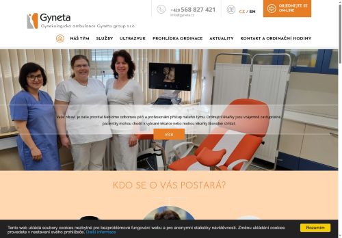 Zobrazit webové stránky Gynekologie GYNETA - MUDr. Miluše Jaitnerová, MUDr. Petra Tlustošová