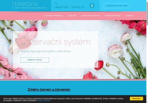 Zobrazit webové stránky Gynekologie MARGYN - MUDr. Markéta Mařáková, MUDr. Marie Spieglová