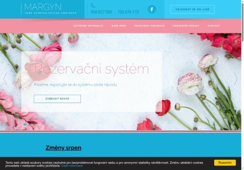 Zobrazit webové stránky Gynekologie MARGYN - MUDr. Markéta Mařáková, MUDr. Marie Spieglová