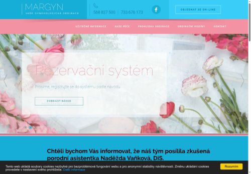 Zobrazit webové stránky Gynekologie MARGYN - MUDr. Markéta Mařáková, MUDr. Marie Spieglová