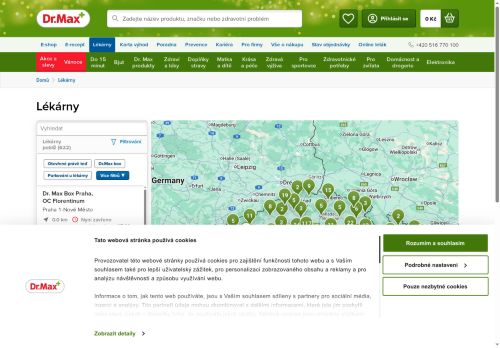 Zobrazit webové stránky Lékárna Dr. Max Moravské Budějovice