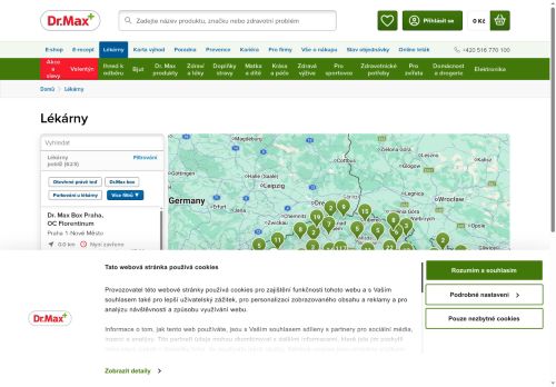 Zobrazit webové stránky Lékárna Dr. Max Moravské Budějovice