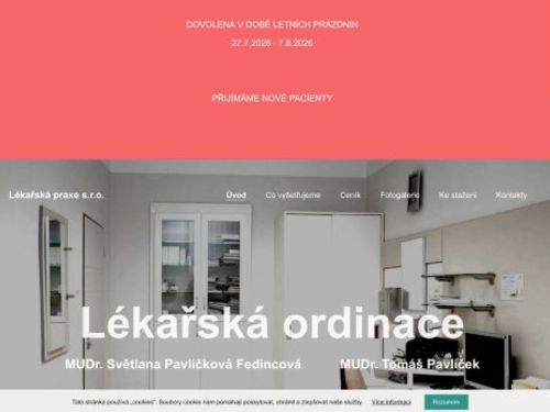 Interní a gastroenterologická ambulance - MUDr. Světlana Pavlíčková Fedincová