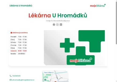 Zobrazit webové stránky Lékárna U Hromádků