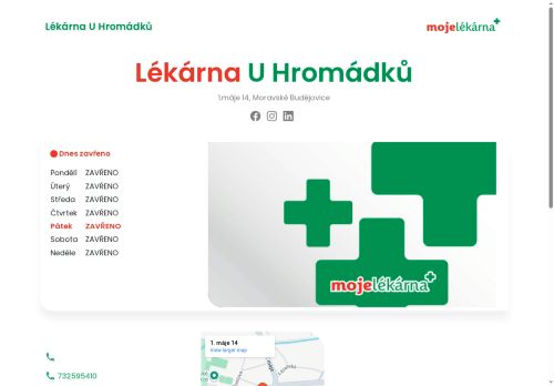 Zobrazit webové stránky Lékárna U Hromádků