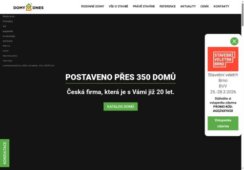 Webové stránky DOMY D.N.E.S. s.r.o., Střítež