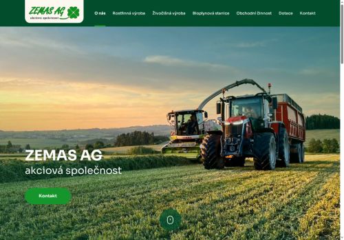 Webové stránky ZEMAS AG,a.s., Vídeň
