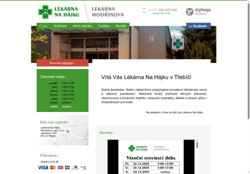Zobrazit webové stránky Lékárna Na Hájku