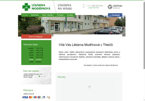 Zobrazit webové stránky Lékárna Modřínová