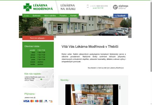 Zobrazit webové stránky Lékárna Modřínová